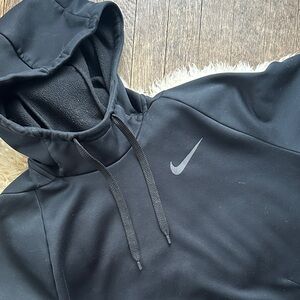 Nike Black Hoodie with Silver Swoosh